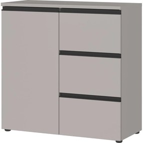 Szara wysoka komoda 90x91 cm Bastia – Germania