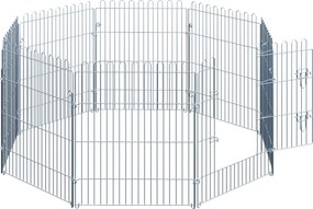 PawHut Kojec dla Szczeniąt Metalowy Wybieg Bezpieczny 63x76 cm Srebrny | Aosom PL