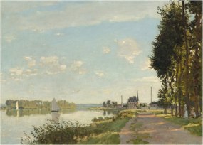 Obraz na szkle - Claude Monet, Argenteuil, reprodukcje (70x50 cm)