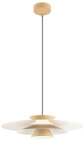 Redo 01-3003 - Lampa wisząca na przewodzie FARGO LED/16,5W/230V śr. 50 cm beżowa/biała