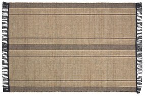 Czarno-naturalny dwustronny dywan z wodorostów 160x230 cm Brunilda – Kave Home