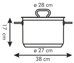 Tescoma Garnek z pokrywką HOME PROFI, 28 cm, 28 cm