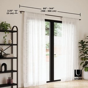 Stalowy regulowany karnisz 167 - 365 cm Twilight – Umbra
