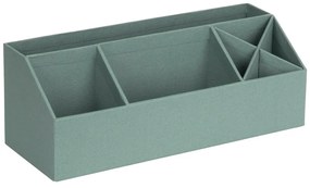 Zielony kartonowy organizer na artykuły papiernicze Elisa Canvas Paper Laminate – Bigso