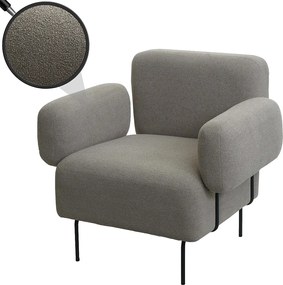 Fotel wypoczynkowy MCW-L83,  szary