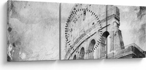 Obraz - Vintage pocztówka miasta N⁰1 (z zegarem) (90x30 cm)