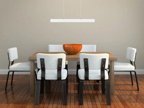 Biała lampa wisząca LED 60 cm z drewna jesionowego L60KB-4K-WEIß wymie