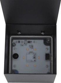 Lampa zewnętrzna czarna 65 cm z LED IP64 ze światłem ściemnianym i solarnym - Charlene