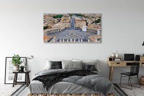 Obraz drukowany na płótnie Panorama Placu Świętego Piotra