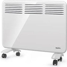 Mobilny i Stacjonarny Grzejnik Konwektorowy Supra Quickfix1500 1500W - Programator, Wyświetlacz Cyfrowy, Wykrywanie Otwarcia Okna - Biały