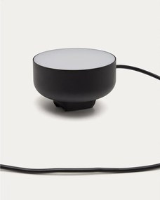 Czarny metalowy kinkiet LED ze ściemniaczem do kontaktu Orey – Kave Home