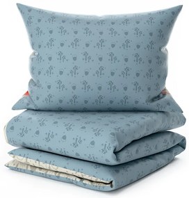 PrzytulneMieszkanie.pl PrzytulneMieszkanie.pl Krepowa pościel do łóżeczka Renforcé FOXIVA szara Rozmiar pościeli: 45 x 65 cm | 90 x 140 cm