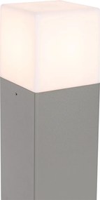 Lampa zewnętrzna 50 cm szara z kolcem do ziemi i tuleją kablową - Denmark