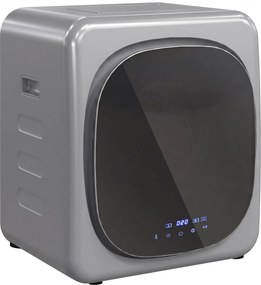 HOMCOM Suszarka wentylacyjna 4 kg z trybem Smart, 800 W, kompaktowa suszarka z bębnem ze stali nierdzewnej, srebrna | Aosom PL