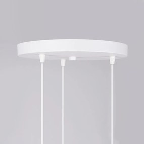 Biała lampa dziecięca ze szklanym kloszem Mab – Sollux