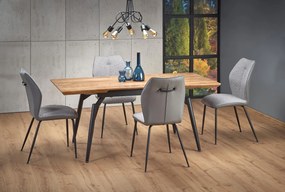 Loftowy stół z rozkładanym blatem na czterech nogach Cambell