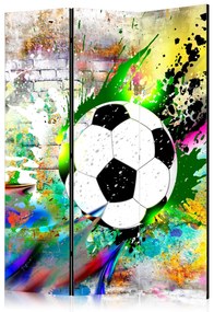 Parawan dwustronny Street art 135x172 cm 3-częściowy biały ARTGEIST B