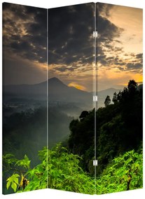 Parawan - Zielony krajobraz górski (126x170 cm)