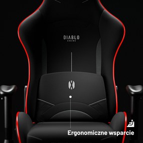 Fotel gamingowy LED RGB czarny Diablo X-Starter