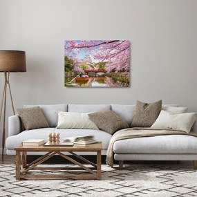 Obraz na szkle - wiśnia japońska (70x50 cm)