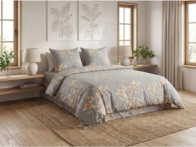 PrzytulneMieszkanie.pl PrzytulneMieszkanie.pl Pościel z mikrofibry MISTLEAF szara Rozmiar pościeli: 2 szt 70 x 80 cm | 160 x 200 cm