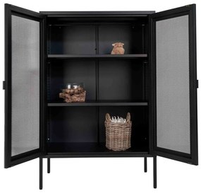 Czarna metalowa witryna 80x120 cm Melbourne – House Nordic