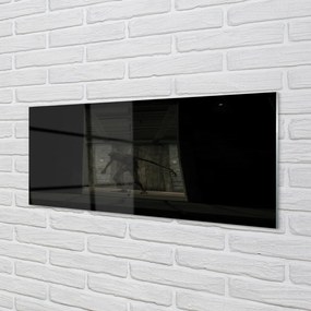 Panel szklany do Kuchni Zombie w Ciemnym Budynku