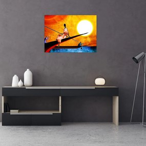 Obraz z okresu starożytnego malarstwa (70x50 cm)