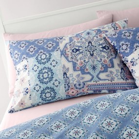 Niebieska pościel dwuosobowa 230x220 cm Boho Patchwork – Catherine Lansfield