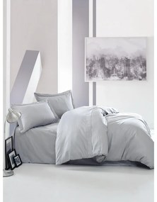 Szara pościel dwuosobowa z satyny bawełnianej 240x220 cm Elegant – Mijolnir