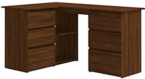 Biurko narożne w kolorze brązowego dębu B6-L83