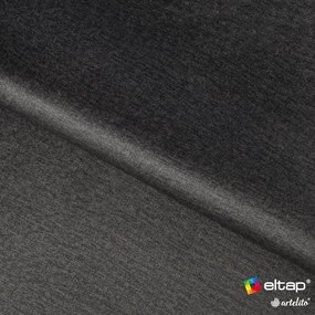 Szare tapicerowane łóżko dwuosobowe ze schowkiem ze stelażem 140x200 cm Plissa – ELTAP