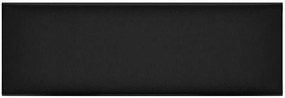 Czarne prostokątne panele ścienne z ekoskóry T9-C28