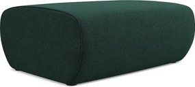 Pufa - z tkaniny strukturalnej - butelkowa zieleń - NANEA