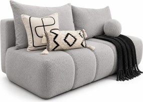 Szara nowoczesna sofa rozkładana boucle H7-Z58