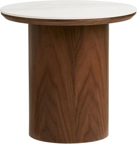 Okrągły stolik z ceramicznym blatem ø 40 cm Noli – House Nordic