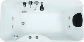 Wanna z hydromasażem GAVINO - 1-osobowa - 140L - 75*150*H65cm - Narożnik lewostronny