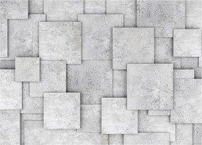 Obraz na szkle - Abstrakcja płytek betonowych (70x50 cm)