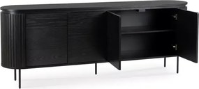 Komoda Estella 4-drzwiowa 200 cm – pojemna, nowoczesna z metalowymi nóżkami
