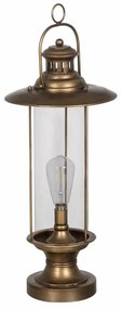 Lampa stołowa LED w kolorze złota ze szklanym kloszem (wysokość 58 cm) – Ixia