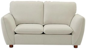 Kanapa  2-osobowa z tkaniny w kolorze złamanej bieli MENARDIA