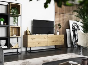 Dwudrzwiowa szafka RTV na płozach Enjoy dąb artisan