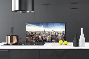 Panel Szklany Panorama Miejskich Drapaczy Chmur