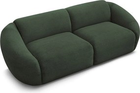 Zielona sztruksowa sofa 250 cm Tina – Bobochic Paris