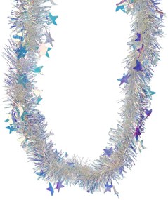 Bogaty łańcuch bożonarodzeniowy z efektem tęczy Stars, 2 m, ZESTAW 2 SZT.