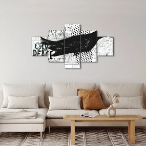 Obraz - Street art - ptak (125x70 cm)