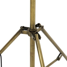 Industrialna lampa podłogowa statyw brązowy - Mangoes