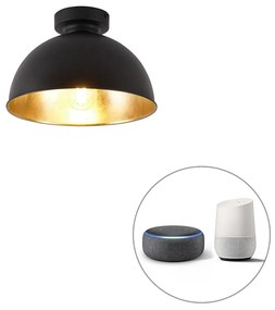 Inteligentna lampa sufitowa czarna ze złotem 28 cm z Wi-Fi A60 - MagnaxPrzemysłowy Oswietlenie wewnetrzne