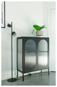 Czarna metalowa witryna 90x110 cm Adelaide – House Nordic