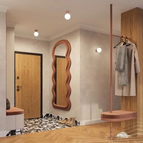 Jasnobrązowa lampa sufitowa ze szklanym kloszem ø 12 cm Orbital – Sollux